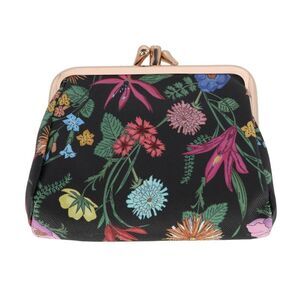 Julia Buxton Women's Vegan Leather Triple Frame Coin Purse Wallet